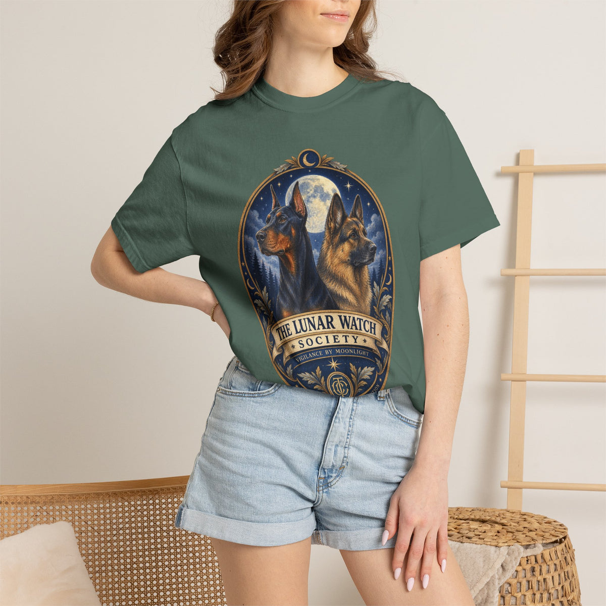 Lunar Watch Society Doberman and German Shepherd T-shirt product image