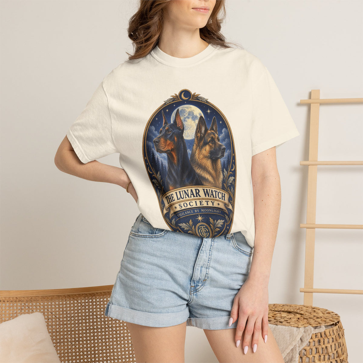 Lunar Watch Society Doberman and German Shepherd T-shirt product image
